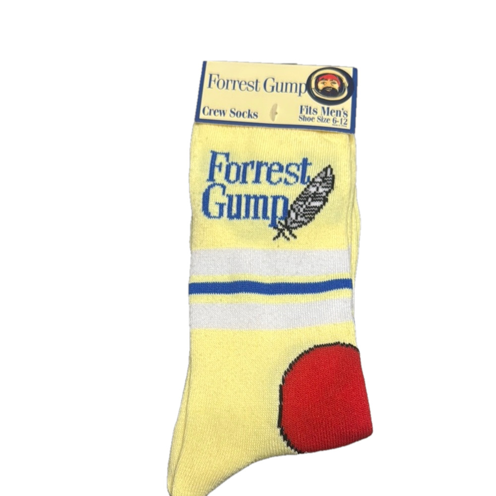 3/$18 Forrest Gump Casual Crew Socks NWT